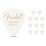 Fender 351 Standard Guitar Pick. White Extra Heavy 12 Pack