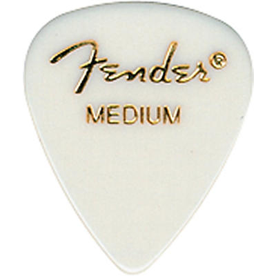 Fender 351 Standard Guitar Pick. White