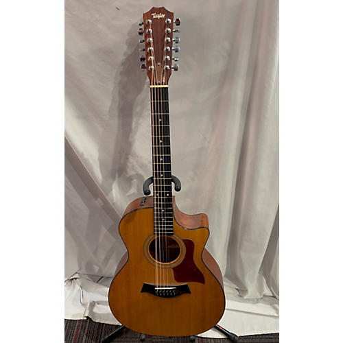 Taylor 354CE 12 String Acoustic Electric Guitar Natural