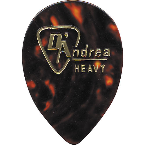 D'Andrea 358 Guitar Picks Teardrop Celluloid Jazz One Dozen Shell Heavy