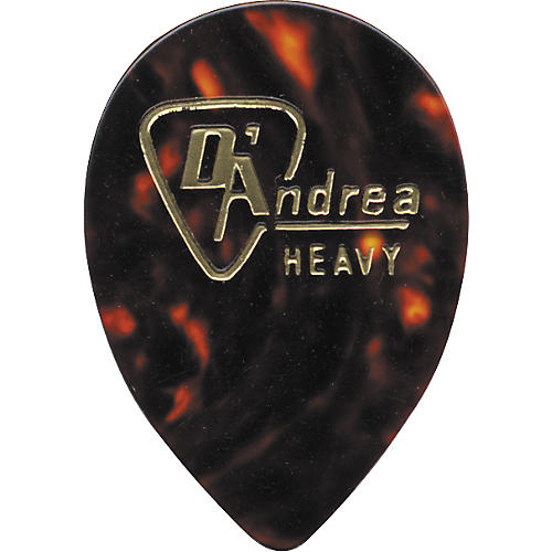 D'Andrea 358 Guitar Picks Teardrop Celluloid Jazz One Dozen Shell Medium