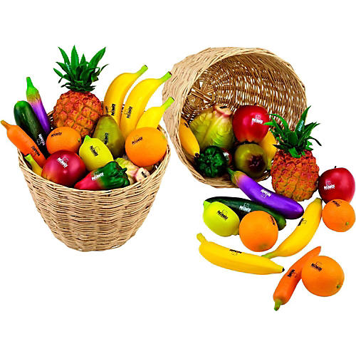 36-Piece Fruit and Vegetable Shakers in Basket