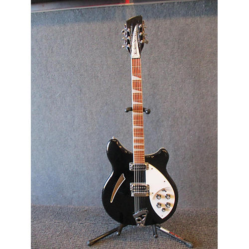 Rickenbacker 360/12 Hollow Body Electric Guitar Black and White
