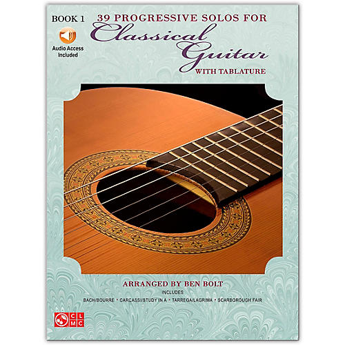 39 Progressive Solos for Classical Guitar 1 Book/Online Audio