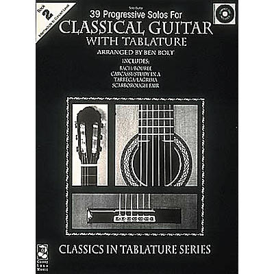 Cherry Lane 39 Progressive Solos for Classical Guitar 2 (Book/CD)