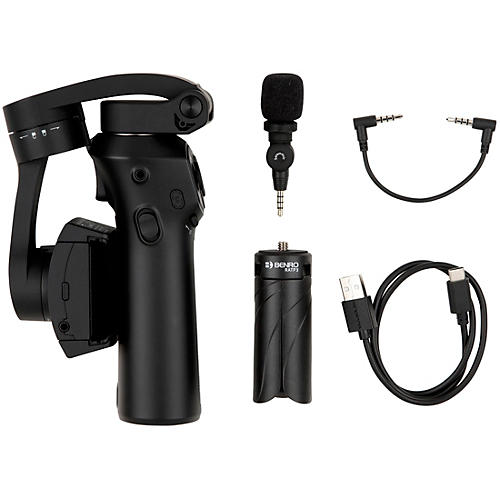 BENRO 3XS LITE 3-Axis Handheld Gimbal for Smartphone With Saramonic SmartMic Condition 1 - Mint