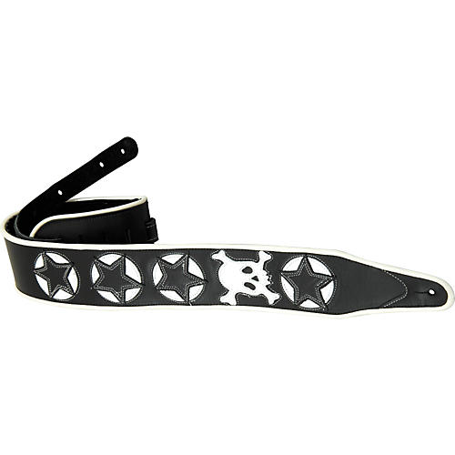 3rd Street Skull and Star Guitar Strap