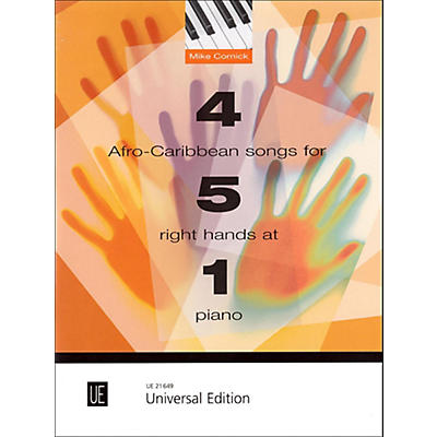 Carl Fischer 4 Afro-Caribbean Songs for 5 Right Hands at 1 Piano Book