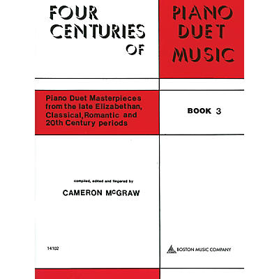 Boston Music 4 Centuries of Piano Duet Music (Book 3) Music Sales America Series Softcover