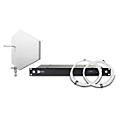 RF Venue 4-Channel Wireless Microphone Upgrade Pack with Diversity Fin IPX Antenna - BlackWhite