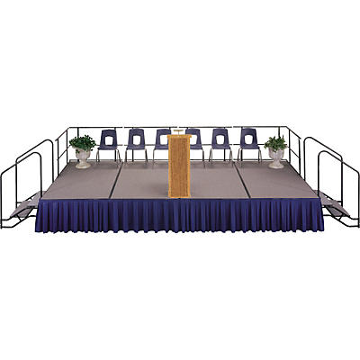 Midwest Folding Products 4' Deep X 8' Wide Single Height Portable Stage & Seated Riser