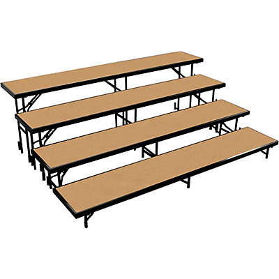 National Public Seating 4 Level Straight Standing Choral Riser (18"x96" Platform)