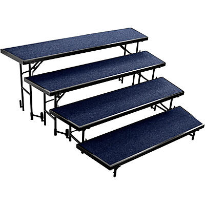 National Public Seating 4 Level Tapered Standing Choral Riser