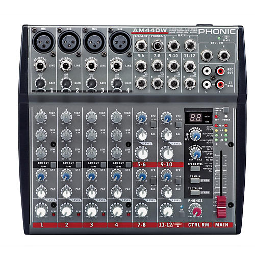 4-Mic/Line 4-Stereo Compact Mixer with DFX and Bluetooth Streaming
