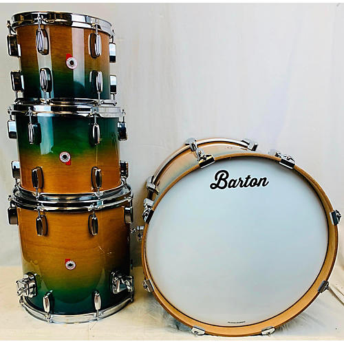 4 Pc Teal Honey Fade Drum Kit