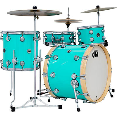 DW 4-Piece Collector's Series Santa Monica Shell Pack with Satin Chrome Hardware
