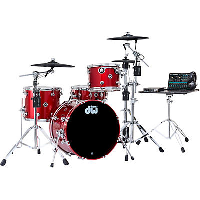 DWe 4-Piece Complete Kit Bundle with Roland Cymbals and DW Hardware