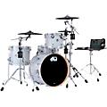 DWe 4-Piece Complete Kit Bundle with Roland Cymbals and DW Hardware Midnight Blue Metallic LacquerDiamond Nebula Finish Ply