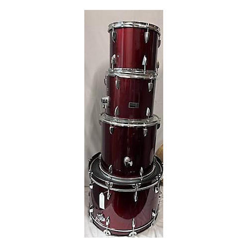 Gammon Percussion 4 Piece Drum Kit Red