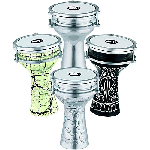 4-Piece Mini Darbuka Set with Aluminum Shells