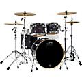 DW 4-Piece Performance Series Shell Pack Hard Satin Charcoal MetallicEbony Stain Lacquer