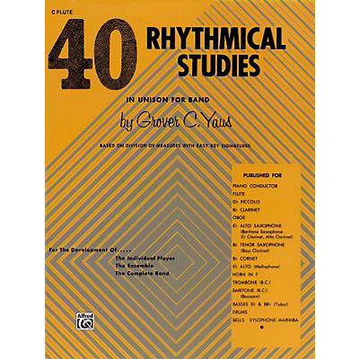 Alfred 40 Rhythmical Studies Horn in F