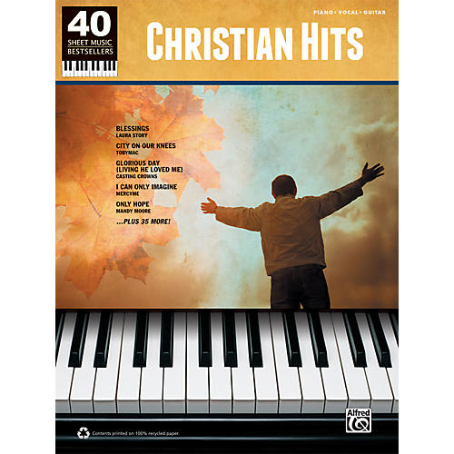 40 Sheet Music Bestsellers: Christian Hits Book