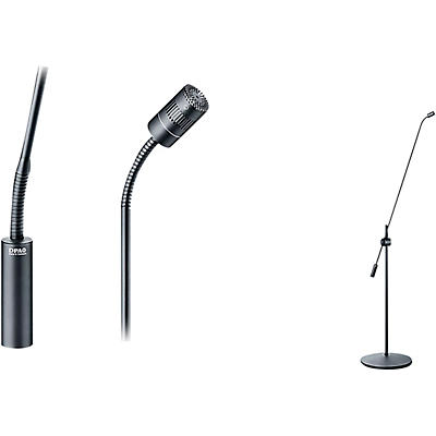 DPA Microphones 4018 Supercardioid Mic, Black, XLR, 77 cm (30 in) Boom, Floor Stand, Single Mic