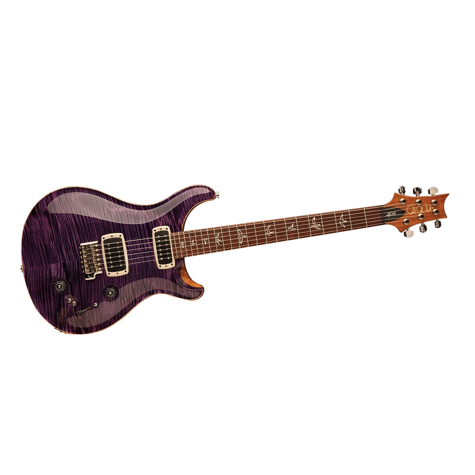 PRS 408 Flame Top with Pattern Thin Neck Electric Guitar Musician's