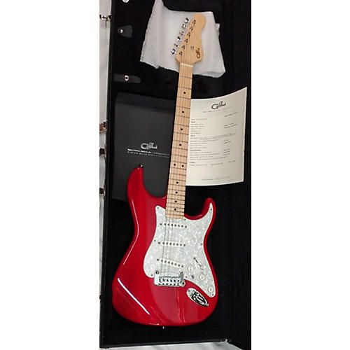 G&L 40th Anniversary S-500 Solid Body Electric Guitar Clear Red