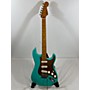 Used Squier 40th Anniversary Vintage Edition Stratocaster Solid Body Electric Guitar Satin Sea Foam Green