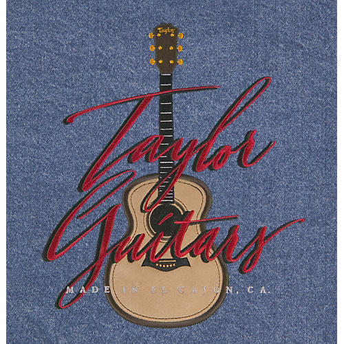Taylor Embroidered Stonewashed Men's Denim Jacket Denim