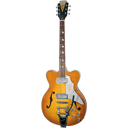Kay Vintage Reissue Guitars Jazz II Electric Guitar Iced Tea 