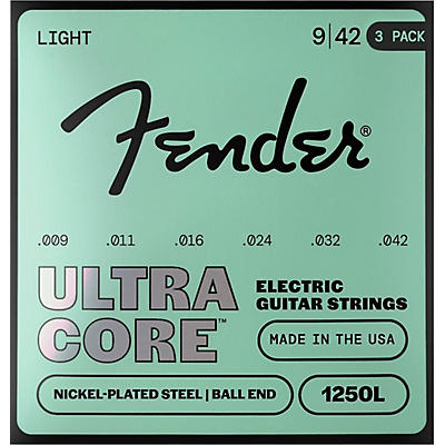 Fender 4250 UltraCore Bullets Electric Guitar Strings 3-Pack -