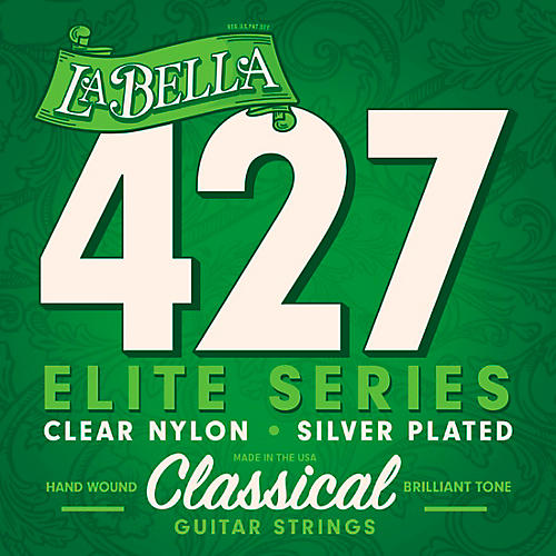 LaBella 427 Elite Series Clear Nylon Silver-Plated Classical Guitar Strings