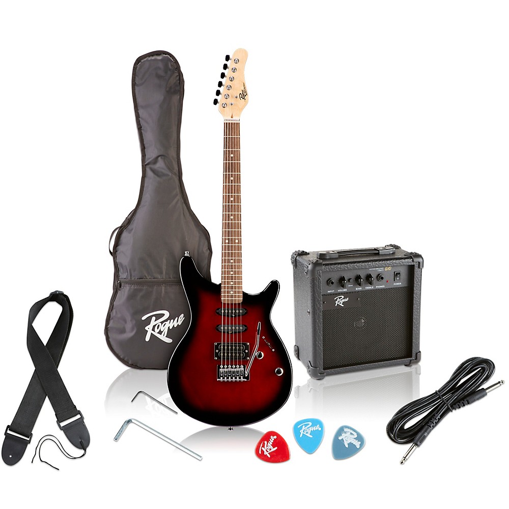 UPC 656238022590 product image for Rogue Rocketeer Electric Guitar Pack Red Burst | upcitemdb.com