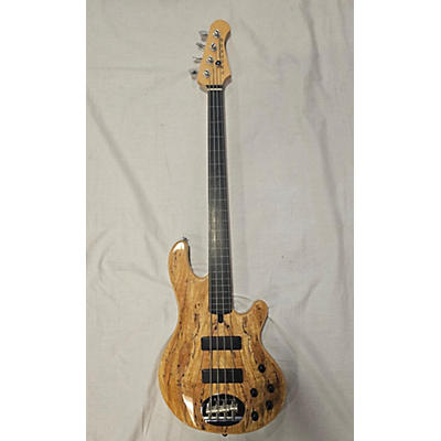 Lakland 44-01 Fretless Deluxe Spalted Maple Electric Bass Guitar