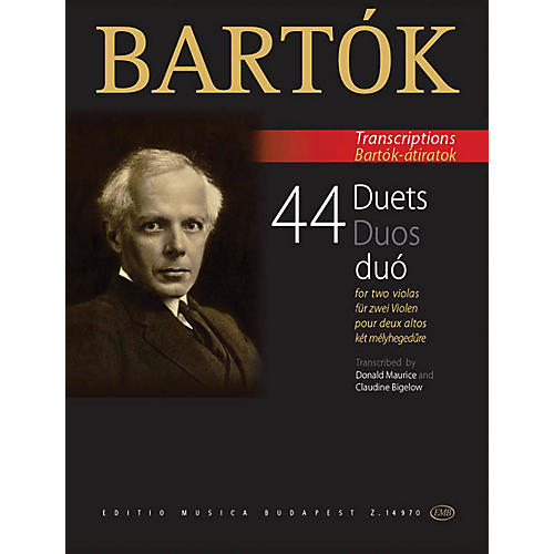 Editio Musica Budapest 44 Duets for Two Violas (From the 44 Violin Duets) EMB Series Softcover Composed by Bela Bartok