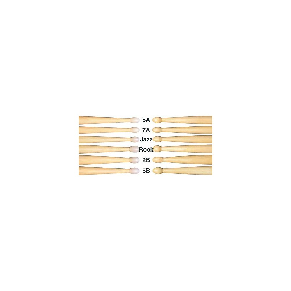 Pair Regal Tip 207R Classic Series Hickory//Wood 7A Drum Set//Kit Drumstick