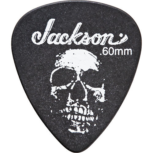 Jackson 451 Black Sick Skull Guitar Picks - 1 Dozen .50 mm