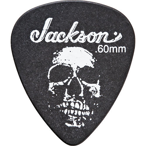 Jackson 451 Black Sick Skull Guitar Picks - 1 Dozen .73 mm