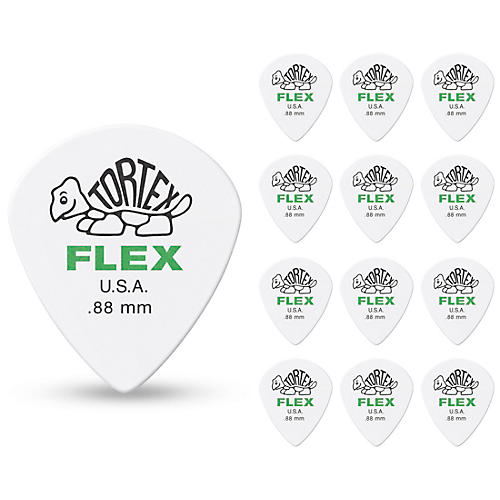 Dunlop 468 Tortex Flex Jazz III Picks .88 mm 12 Pack