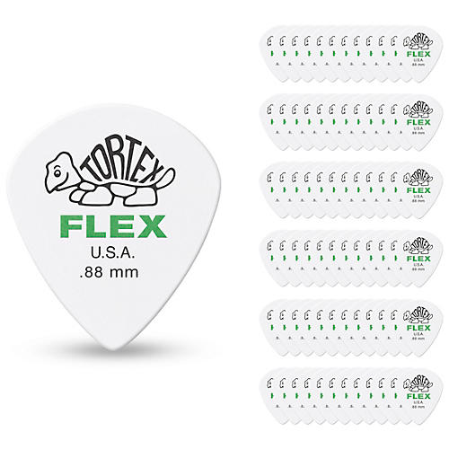 Dunlop 468 Tortex Flex Jazz III Picks .88 mm 72 Pack