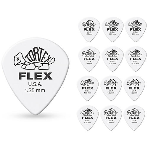 Dunlop 468 Tortex Flex Jazz III Picks 1.35 mm 12 Pack