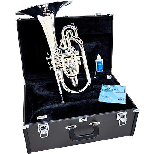 Yamaha YMP-204M Series Marching F Mellophone Silver | Musician's
