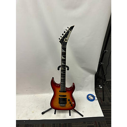 Charvel 475 Deluxe Solid Body Electric Guitar 2 Tone Sunburst