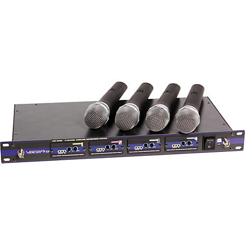 VocoPro UHF 5800 4 Microphone Wireless System Band 4 Musician s