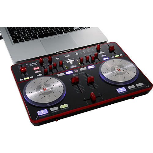 Vestax Typhoon DJ MIDI controller with sound card | Musician's Friend