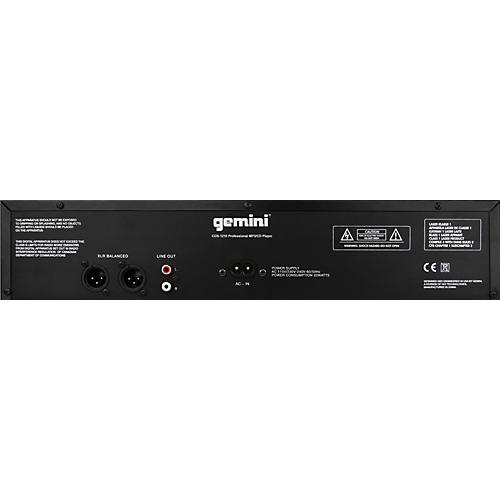 Gemini CDX-1210 2U Rackmount MP3/CD Player | Musician's Friend Gemini CDX-1210 2U Rackmount MP3/CD Player | Musician's Friend