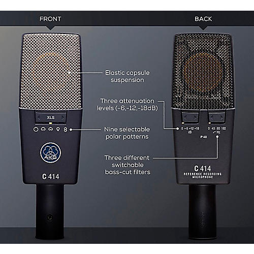 AKG C414 XLS (まりな) AKG C414 XLS Reference Multi-Pattern Condenser Microphone